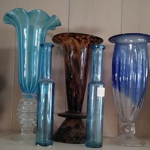 5 Glass vases for price of one